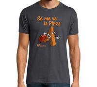 latostadora Camiseta Manga Corta Se Me Va La Pinza para Hombre - Gris Ratón XL - Ref. 315734-P