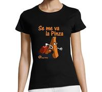 latostadora Camiseta Manga Corta Se Me Va La Pinza para Mujer - Negro XL - Ref. 315737-P
