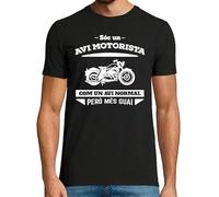 latostadora Camiseta Manga Corta Sóc Un AVI Motorista, Com Un AVI Normal Però Més para Hombre - Negro 3XL - Ref. 1916162-P