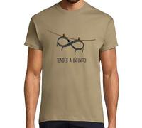 latostadora Camiseta Manga Corta Tender A Infinito para Hombre - Caqui S - Ref. 1836589-P