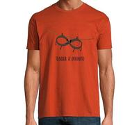 latostadora Camiseta Manga Corta Tender A Infinito para Hombre - Terracota L - Ref. 1836589-P