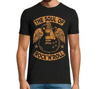 latostadora Camiseta Manga Corta The Soul of Rock and Roll para Hombre - Negro M - Ref. 2791719-P