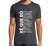 latostadora Camiseta Manga Corta Xé Que Bò - Samarreta En Valencià GR - Unisex para Hombre - Gris Ratón XL - Ref. 4410384-P