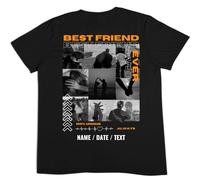 latostadora Camiseta Personalizada Boyfriend Girlfriend - Camiseta Pareja Personalizada Foto Collage Texto - Camiseta Only You Personalizable - Regalo Navidad Pareja Personalizado San Valentín