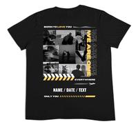 latostadora Camiseta Personalizada Boyfriend Girlfriend - Camiseta Pareja Personalizada Foto Collage Texto - Camiseta Only You Personalizable - Regalo Navidad Pareja Personalizado San Valentín