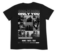 Latostadora Camiseta Personalizada Boyfriend Girlfriend - Pareja Foto Collage Texto - Only You Personalizable - Regalo Navidad Personalizado San Valentín