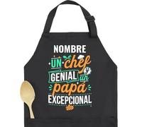 latostadora Delantal Personalizado Dia Padre Regalo - Delantales Cumpleaños - Ideas Regalo Navidad Cocinero Chef - Regalo Padre Primerizo Original Super Papa Abuelo