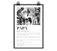 latostadora Poster Con Fotos Personalizadas Regalo Día del Padre Madre - Cuadro Personalizado Con Foto - Cuadro 2026 Pared - Regalos San Valentin