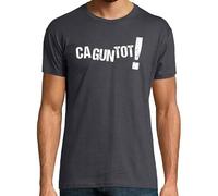 latostadora Samarreta en Català CAGUNTOT - Samarreta Home Màniga Curta Home - Gris Ratón 3XL - Ref. 3366261-P