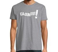 latostadora Samarreta en Català CAGUNTOT - Samarreta Home Màniga Curta Home - Gris Vigoré M - Ref. 3366261-P