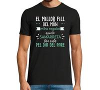 latostadora Samarreta en Català Dia del Pare, Samarreta del Millor Fill del Món Home - Samarretes Catalanes - Camisetas en Catalán - Regals Originals Catalunya i Llengua Catalana - Ref. 2668745-P