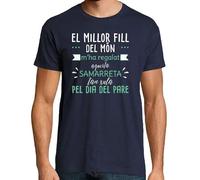 latostadora Samarreta en Català Dia del Pare, Samarreta del Millor Fill del Món Home - Samarretes Catalanes - Camisetas en Catalán - Regals Originals Catalunya i Llengua Catalana - Ref. 2668745-P
