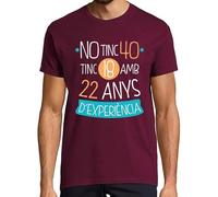 latostadora Samarreta en Català No Tinc 40 Tinc 18 Amb 22 Anys D Experiència, Home - Burdeos L - Ref. 2515922-P