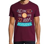 latostadora Samarreta en Català No Tinc 40 Tinc 18 Amb 22 Anys D Experiència, Home - Samarretes Catalanes - Camisetas en Catalán - Regals Originals Catalunya i Llengua Catalana - Ref. 2515922-P