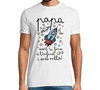 latostadora Samarreta en Català Papa Amb Tu Fins A L Infinit I Més Enllà Home - Blanco XL - Ref. 2674380-P