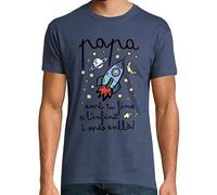 latostadora Samarreta en Català Papa Amb Tu Fins A L Infinit I Més Enllà Home - Denim M - Ref. 2674380-P