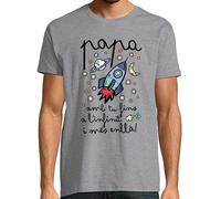 latostadora Samarreta en Català Papa Amb Tu Fins A L Infinit I Més Enllà Home - Gris Vigoré XL - Ref. 2674380-P