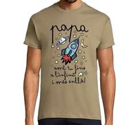 latostadora Samarreta en Català Papa Amb Tu Fins A L Infinit I Més Enllà Home - Samarretes Catalanes - Camisetas en Catalán - Regals Originals Catalunya i Llengua Catalana - Ref. 2674380-P