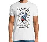 latostadora Samarreta en Català Papa Amb Tu Fins A L Infinit I Més Enllà Home - Samarretes Catalanes - Camisetas en Catalán - Regals Originals Catalunya i Llengua Catalana - Ref. 2674380-P