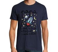 latostadora Samarreta en Català Papa Amb Tu Fins A L Infinit I Més Enllà Home - Samarretes Catalanes - Camisetas en Catalán - Regals Originals Catalunya i Llengua Catalana - Ref. 2674380-P