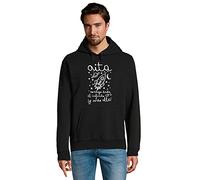 latostadora Sudadera con Capucha Aita Contigo hasta El Infinito para Hombre - Negro XL - Ref. 2305102-P