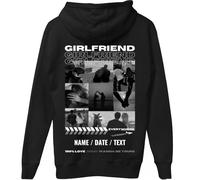 latostadora Sudadera Personalizada Boyfriend Girlfriend - Sudadera con Capucha Pareja Foto Collage Texto - Jersey Hoodie Only You Personalizable - Regalo Navidad Pareja Personalizado San Valentín