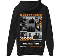 latostadora Sudadera Personalizada Boyfriend Girlfriend - Sudadera con Capucha Pareja Foto Collage Texto - Jersey Hoodie Only You Personalizable - Regalo Navidad Pareja Personalizado San Valentín
