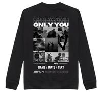 latostadora Sudadera Personalizada Boyfriend Girlfriend - Sudadera con Capucha Pareja Foto Collage Texto - Jersey Hoodie Only You Personalizable - Regalo Navidad Pareja Personalizado San Valentín