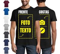 latostadora T-Shirt Personalizada com Foto, Texto e Nome - Homem e Mulher