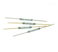 LatoYard 10 interruptores de láminas normalmente abiertos de 2 x 14 mm, tubos de vidrio 1 A 100 V, chapados en oro, sensores IoT y circuitos de bricolaje