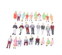 LatoYard 100 figuras de personas para modelos de mesa de arena 1:50 1:75 1:100 escala ABS personajes a juego (1:50)