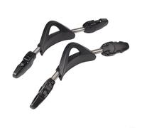 LatoYard 2 correas de aleta de resorte de acero inoxidable para buceo, EPDM+TPR antideslizante de repuesto para aletas Mares (XS negro)