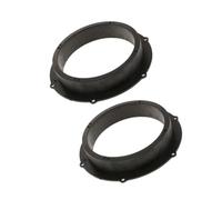 LatoYard 2 espaciadores de altavoz de 65 pulgadas para Skoda Tiguan para Passat, adaptador de tweeter de coche de 8 a 65 pulgadas para anillo, plástico negro