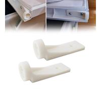 LatoYard 2 placas de bisagra de puerta para Dometic 2002244008 para Instamatic 330019, compatible con Electrolux RV, remolque, refrigerador, congeladores