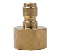 LatoYard Acoplador de conector de liberación rápida de 1/4 pulgadas para lavadora de alta presión y manguera de jardín, adaptador de acero inoxidable o latón con rosca M14 M22 G1/4, pieza de repuesto