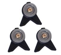 LatoYard Adaptador de tanque de gas, 3 unidades, convertidor de metal para estufas de butano, diseño compacto a prueba de fugas para senderismo y picnic (rojo)