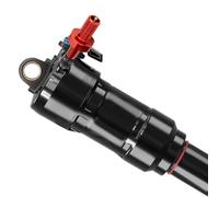 LatoYard Adaptador de válvula de aire para amortiguador trasero de | Conector de bomba de aleación, 34 mm de longitud, ligero, suspensión de ciclismo, mantenimiento de válvula de choque (negro)