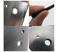 LatoYard Almohadilla de lijado de repuesto de 100 x 110 mm para lijadora Ryobi S650D S652DK S652D, placa de respaldo cuadrada de 6 agujeros