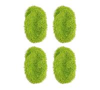 LatoYard Almohadillas de repuesto de microfibra lavables para barredora Swiffer, paños de limpieza reutilizables en seco y húmedo, se adaptan a un plumero de piso de 25,5 x 11,5 cm, paquete de 10
