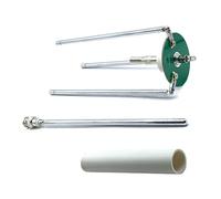 LatoYard Antena telescópica de 65-375 MHz para transmisor GP con conector BNC Q9, ajustable de 4 elementos para radio HAM