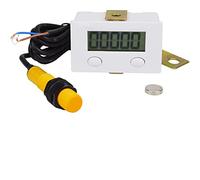 LatoYard BEM-5C Contador electrónico con interruptor magnético de proximidad de inducción perforadora, pantalla digital de 5 dígitos, rango 0-99999, para automatización industrial