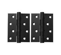 LatoYard Bisagra abierta plana de acero inoxidable de 4 pulgadas con rodamientos, balanceo silencioso y suave en puertas de madera de dormitorio, 2 piezas