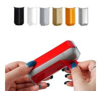 LatoYard Bloques de esquina de zócalo para molduras de 5,4 cm de altura, 3 interiores + 3 exteriores, conector de base de pared ABS en blanco, gris, negro, dorado, plateado