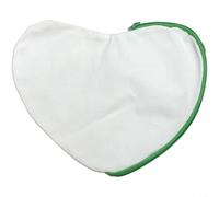 LatoYard Bolsa con cordón en forma de corazón, bolsa de lona en blanco para manualidades para cosméticos y suministros escolares, bolsa de almacenamiento (E)