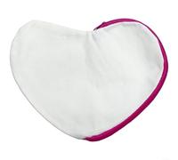 LatoYard Bolsa con cordón en forma de corazón, bolsa de lona en blanco para manualidades para cosméticos y suministros escolares, bolsa de almacenamiento (D)