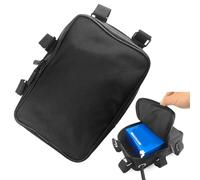 LatoYard Bolsa eléctrica para cuadro de bicicleta Oxford de 23 cm, bolsa de | E-for - Bolsa para marco de bicicleta, 22,8 x 15,2 x 7,6 cm, tela Oxford, tubo superior de almacenamiento con puertos para