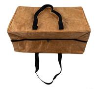 LatoYard Bolsa térmica grande para barbacoa para descansar carne, manta reutilizable con aislamiento para parrilla con asas para ahumadores, marrón, 47 x 27 cm