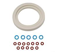 LatoYard Breville - Sello de junta de cabeza de grupo de caldera dual y juego de anillos compatibles con máquina de café BES920 BES900 BES980, blanco/azul/para rojo, 18 piezas