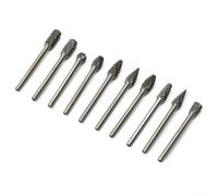 LatoYard Brocas giratorias de carburo de doble corte, diámetro de corte de 6 mm, vástago de 3 mm, para amoladoras y herramientas eléctricas/neumáticas