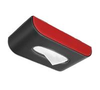 LatoYard Caja de pañuelos de piel sintética para visera solar, organizador de papel para interior de coche, 4,5 x 12,5 x 21,5 cm, para la mayoría de los coches manuales